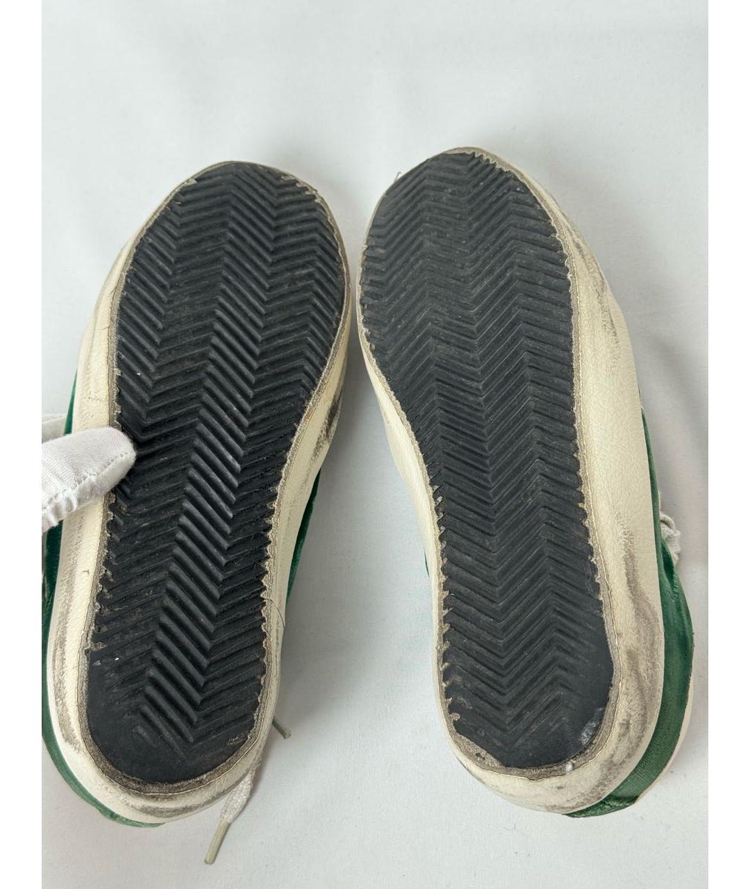 GOLDEN GOOSE DELUXE BRAND Зеленые бархатные кеды, фото 8