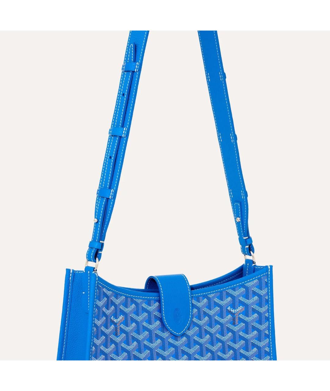 GOYARD Синяя сумка через плечо, фото 4