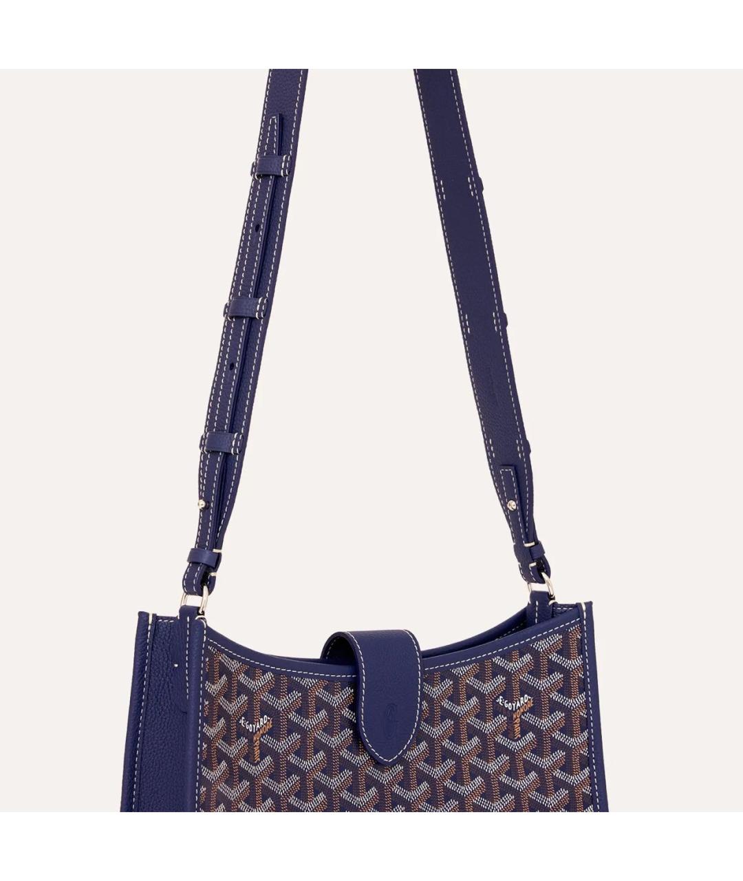 GOYARD Темно-синяя сумка через плечо, фото 4