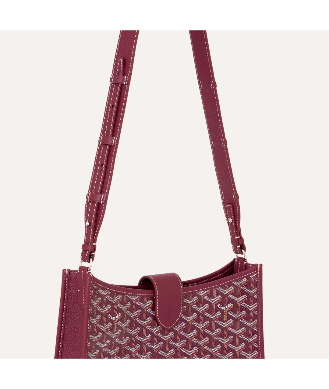 GOYARD Бордовая сумка через плечо, фото 4