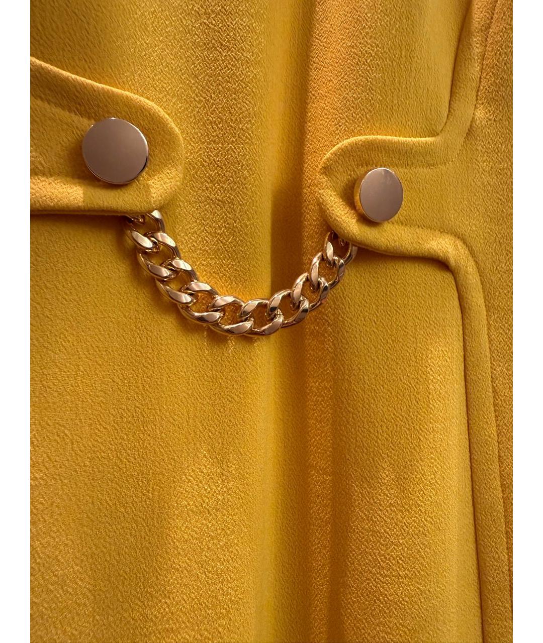 MICHAEL KORS Желтое вискозное повседневное платье, фото 5