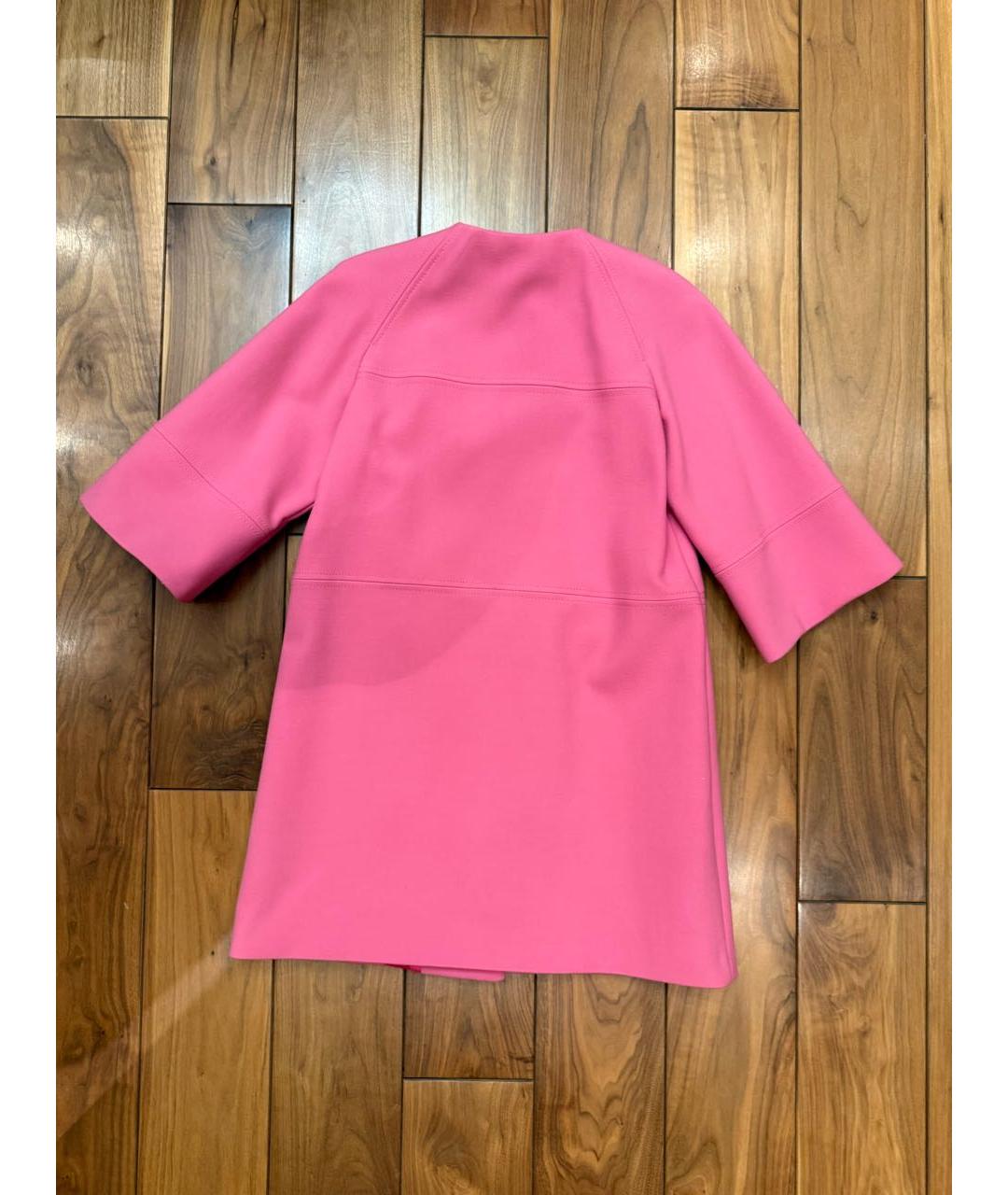 RED VALENTINO Розовое ацетатное пальто, фото 2
