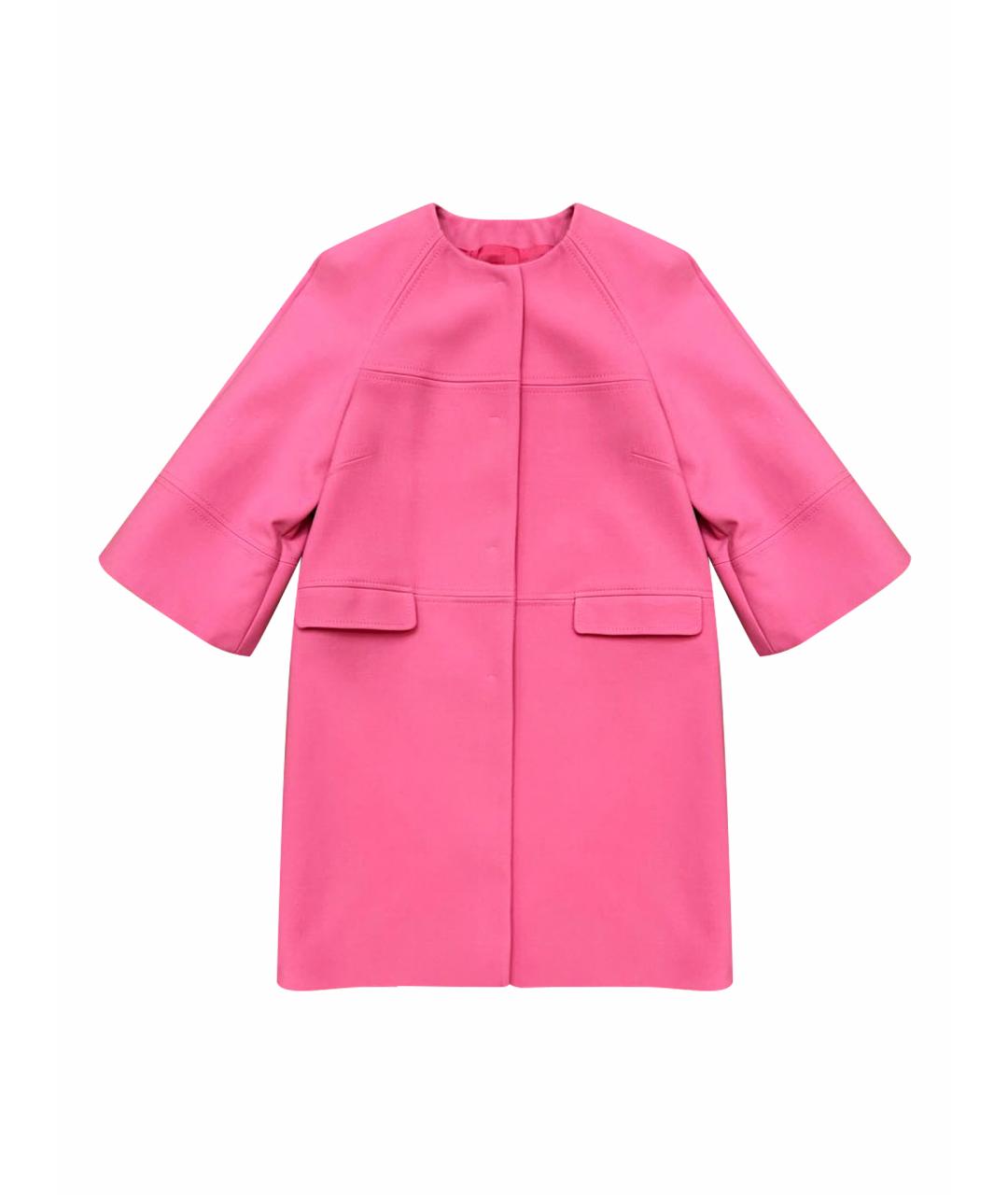 RED VALENTINO Розовое ацетатное пальто, фото 1