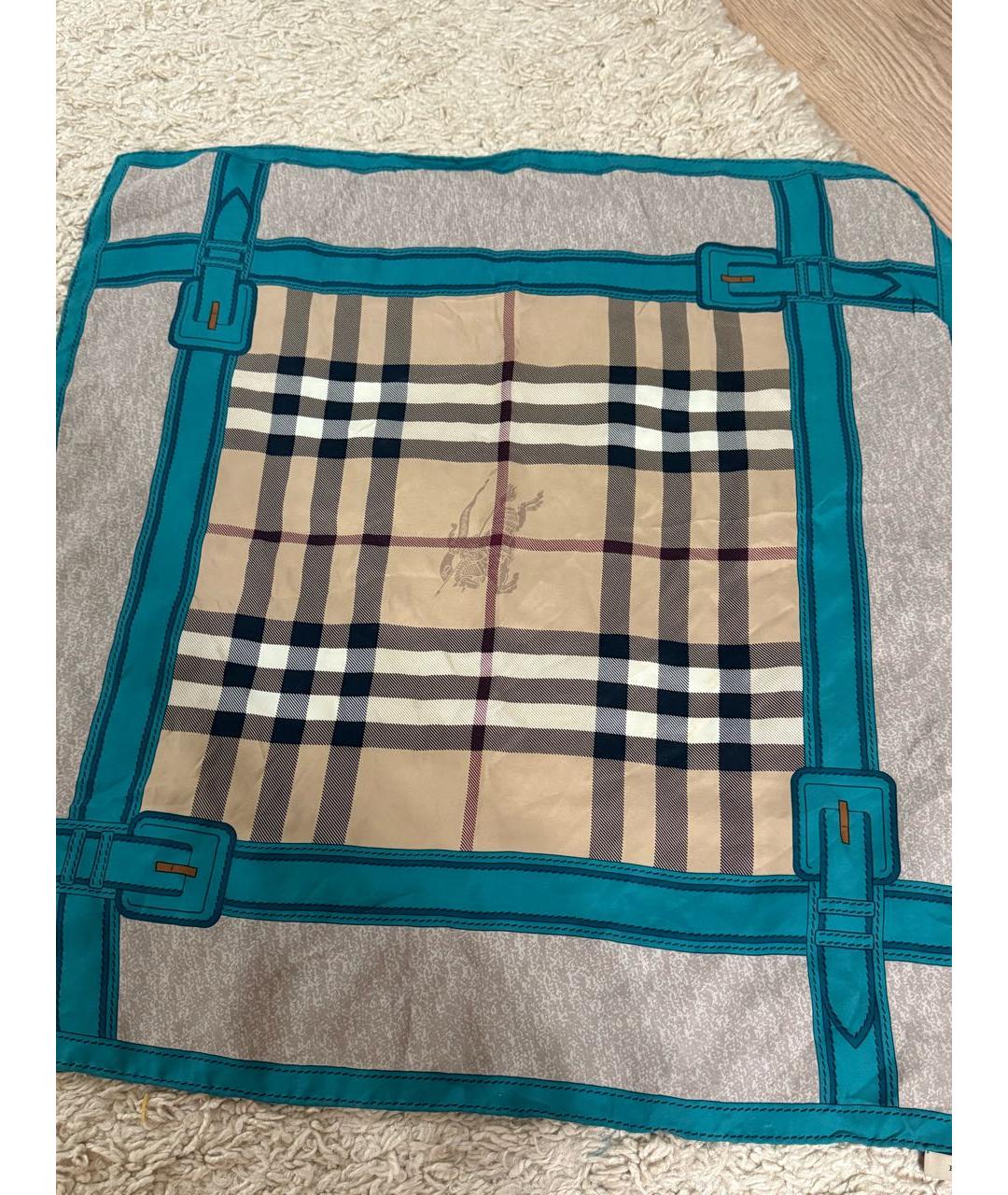 BURBERRY Мульти шелковый платок, фото 3