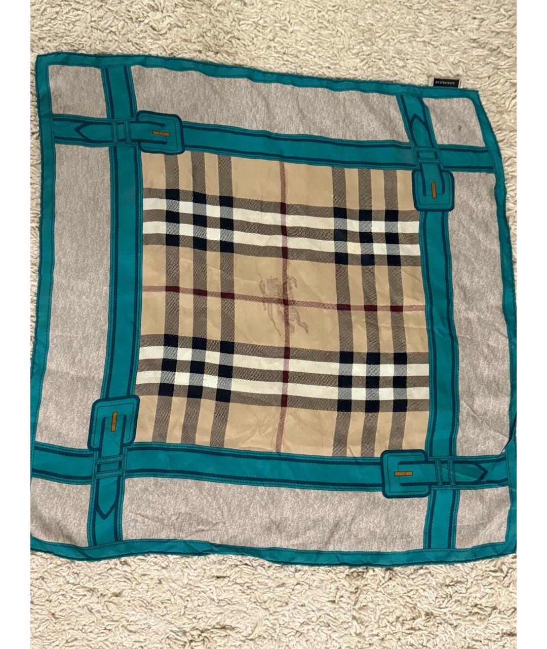BURBERRY Мульти шелковый платок, фото 5