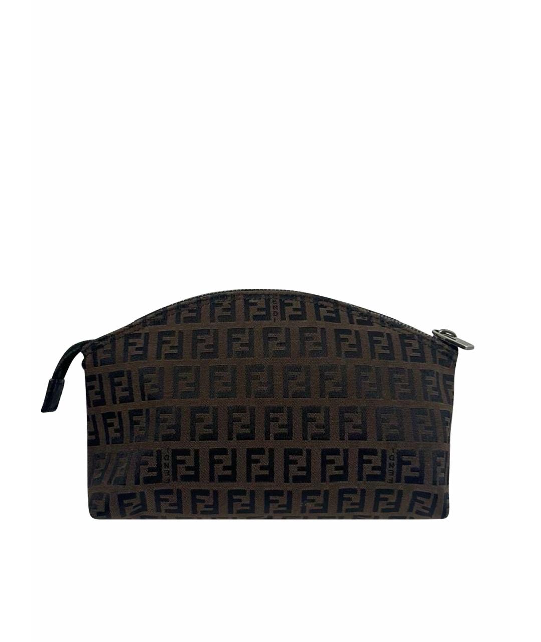 FENDI Коричневая сумка с короткими ручками, фото 1