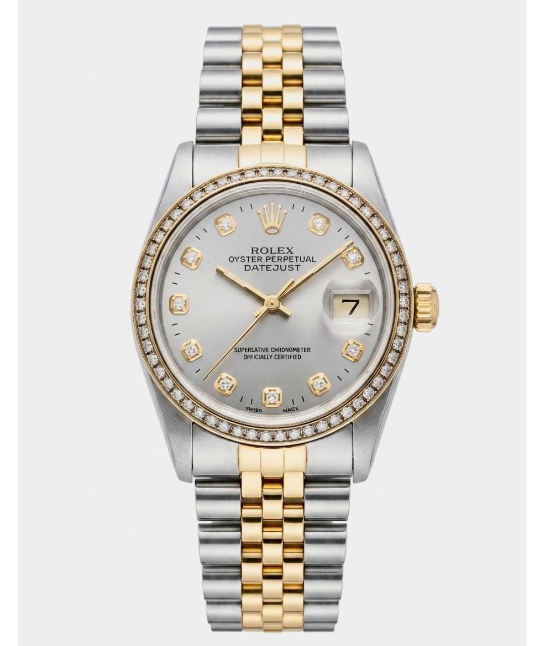 ROLEX Серебряные часы из желтого золота, фото 6