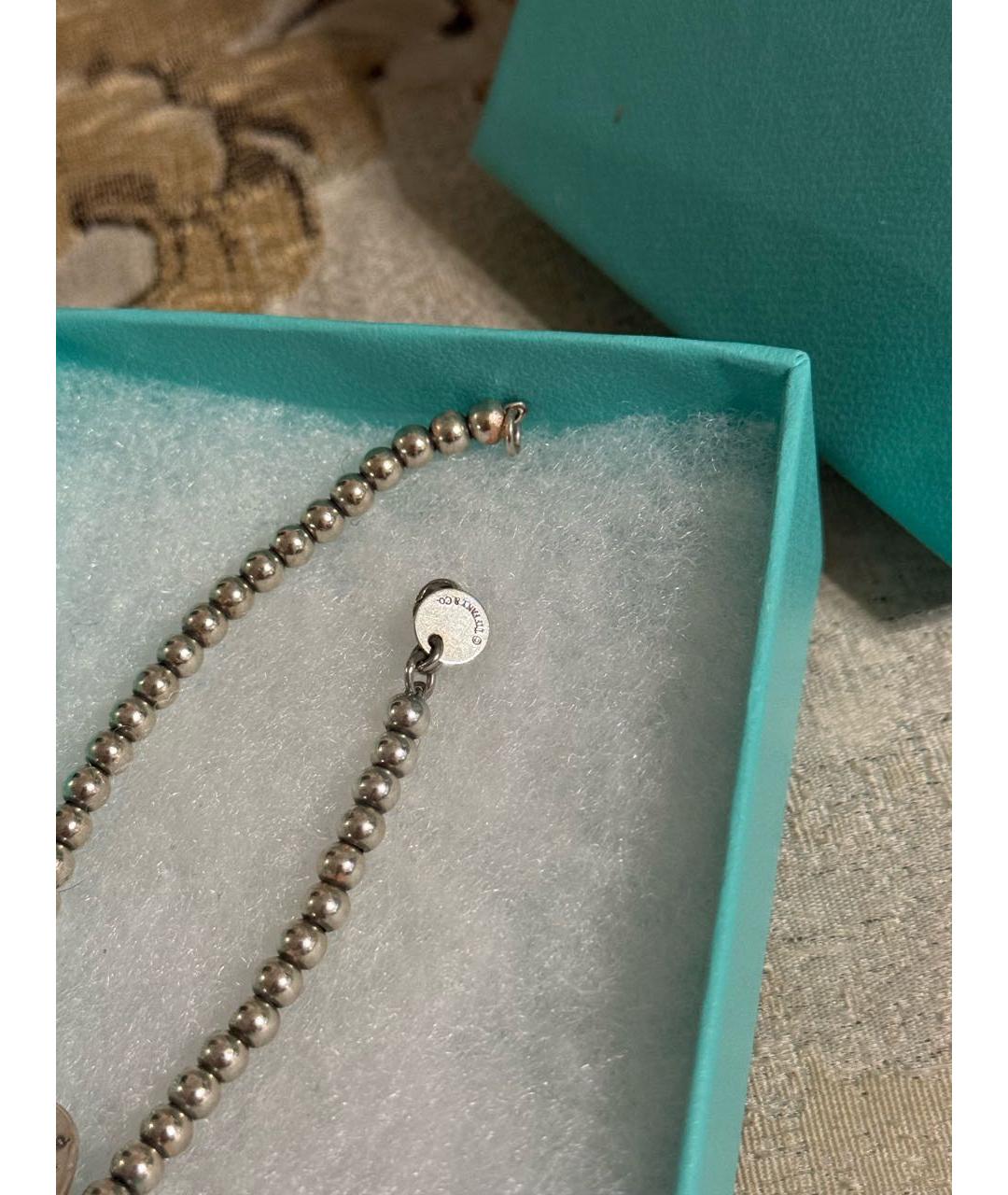 TIFFANY&CO Голубой серебряный браслет, фото 4