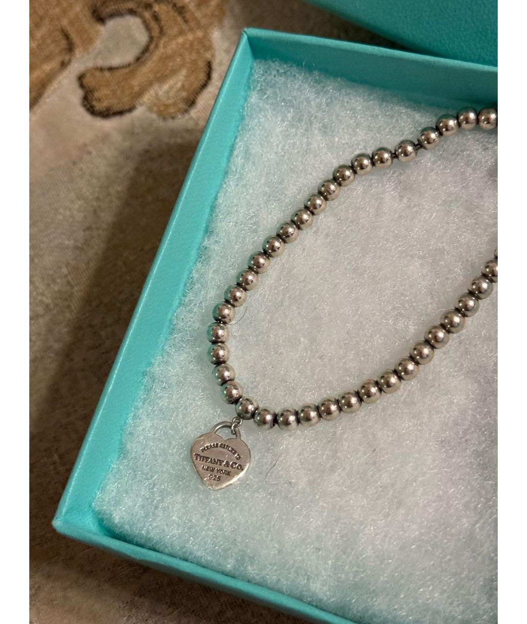 TIFFANY&CO Голубой серебряный браслет, фото 2