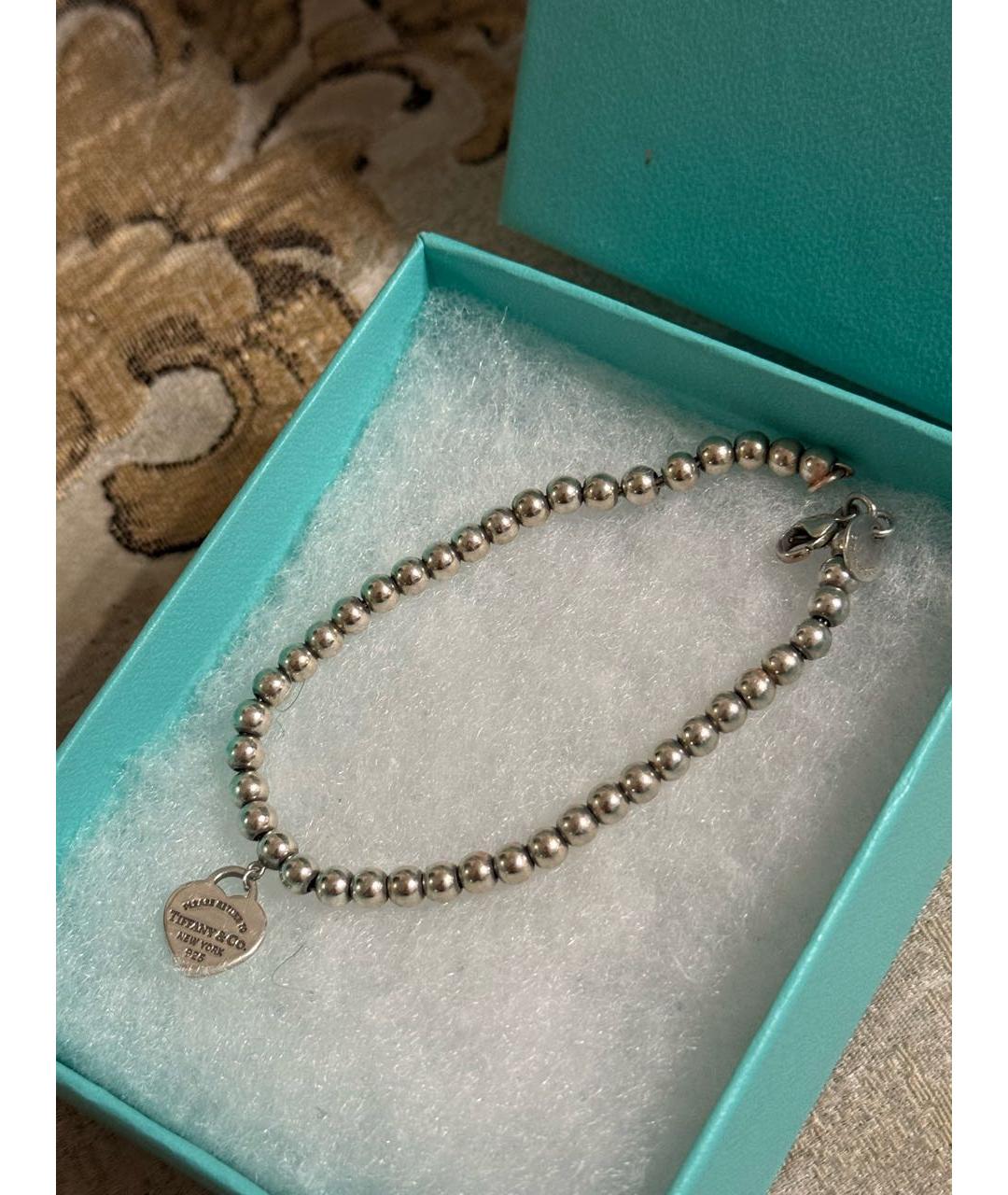 TIFFANY&CO Голубой серебряный браслет, фото 3