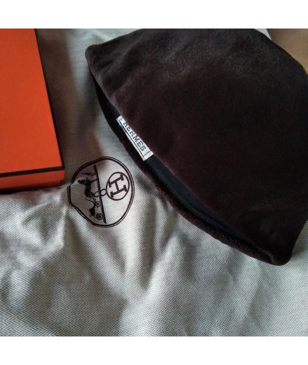HERMES Коричневая шапка, фото 3