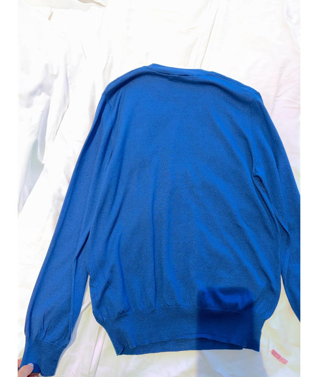 ZILLI Синий кашемировый джемпер / свитер, фото 2