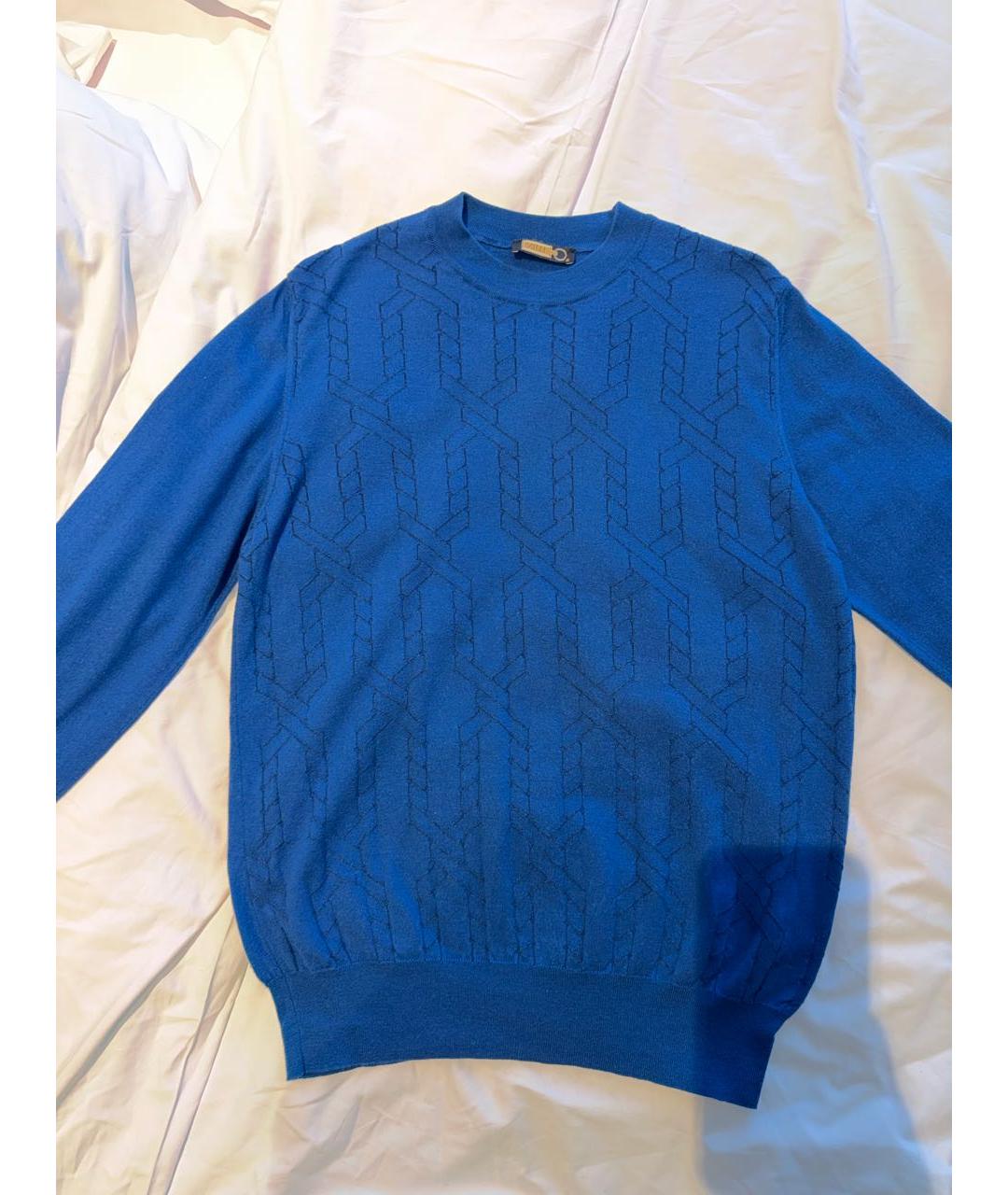ZILLI Синий кашемировый джемпер / свитер, фото 6