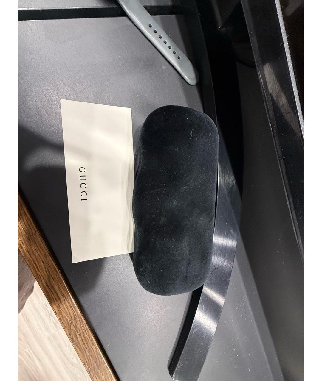 GUCCI Хаки металлические солнцезащитные очки, фото 6