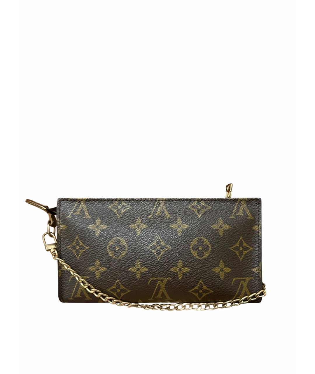 LOUIS VUITTON Коричневый кошелек, фото 1