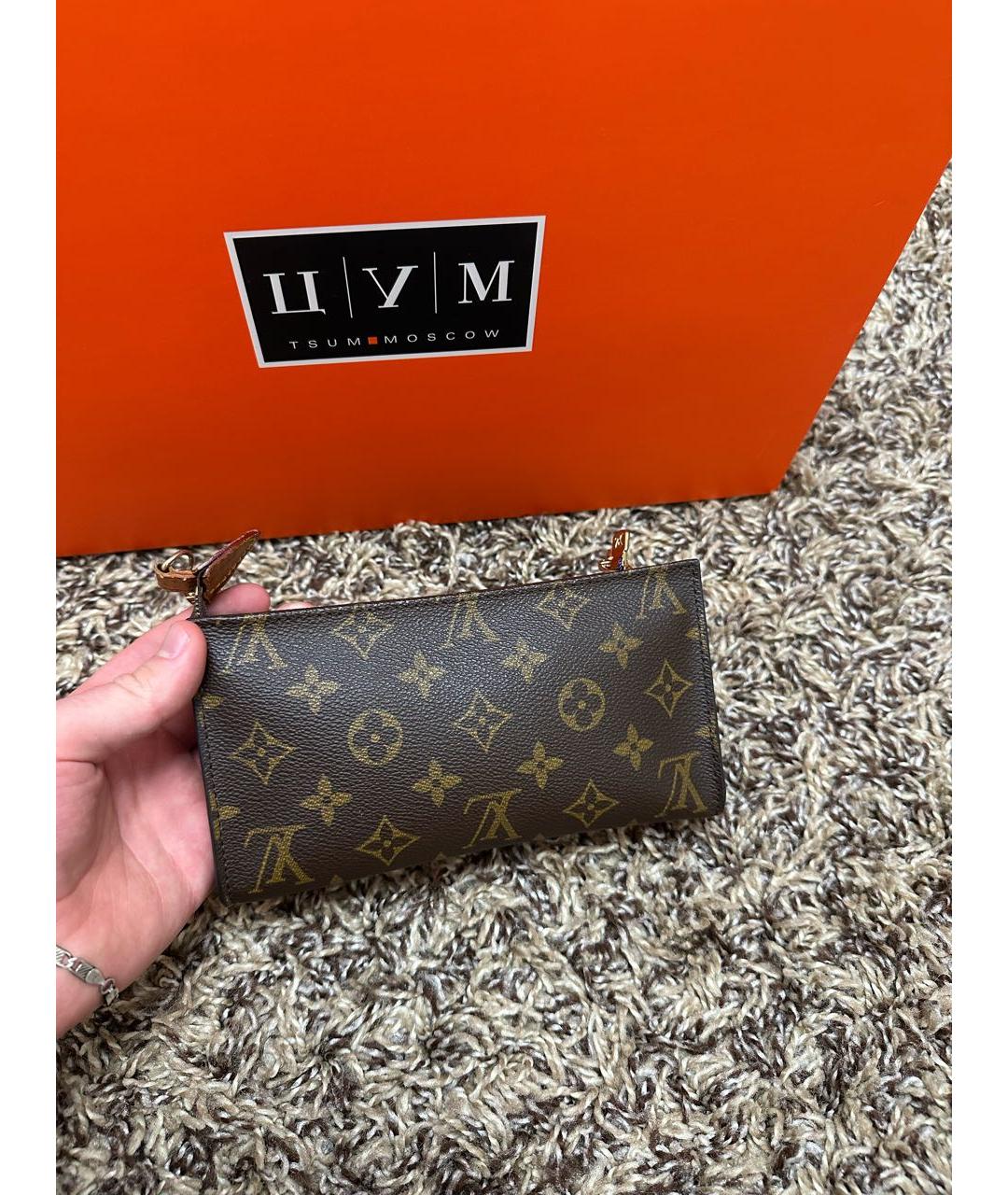 LOUIS VUITTON Коричневый кошелек, фото 2