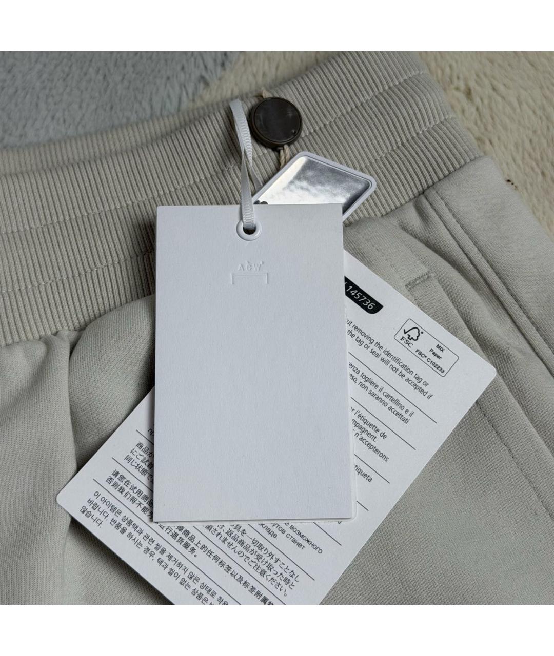 A-COLD-WALL* Бежевые хлопковые повседневные брюки, фото 6