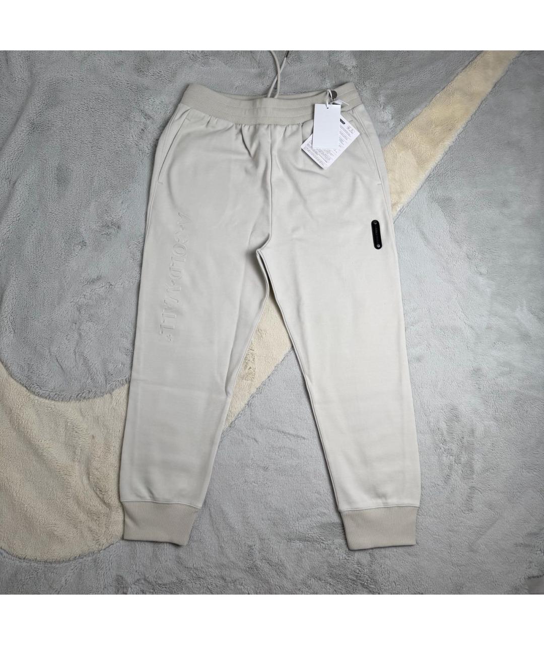 A-COLD-WALL* Бежевые хлопковые повседневные брюки, фото 8