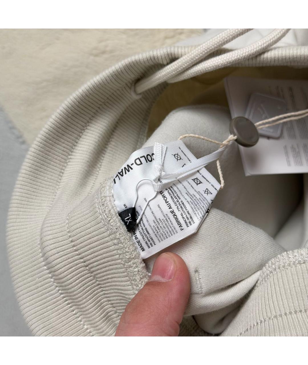 A-COLD-WALL* Бежевые хлопковые повседневные брюки, фото 7