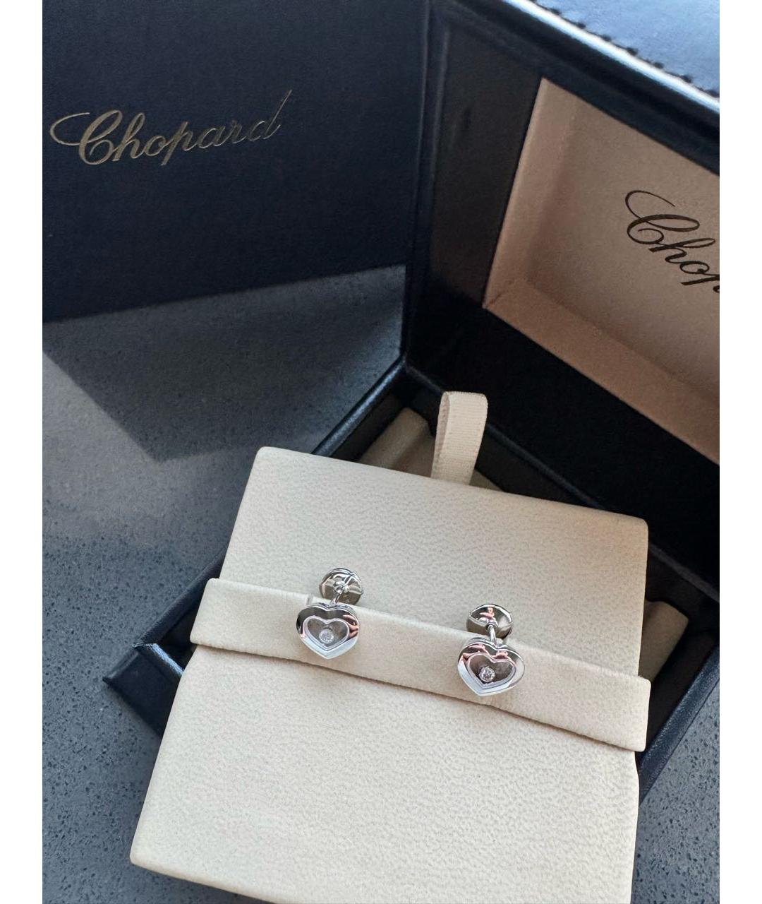 CHOPARD Серебряные серьги из белого золота, фото 7