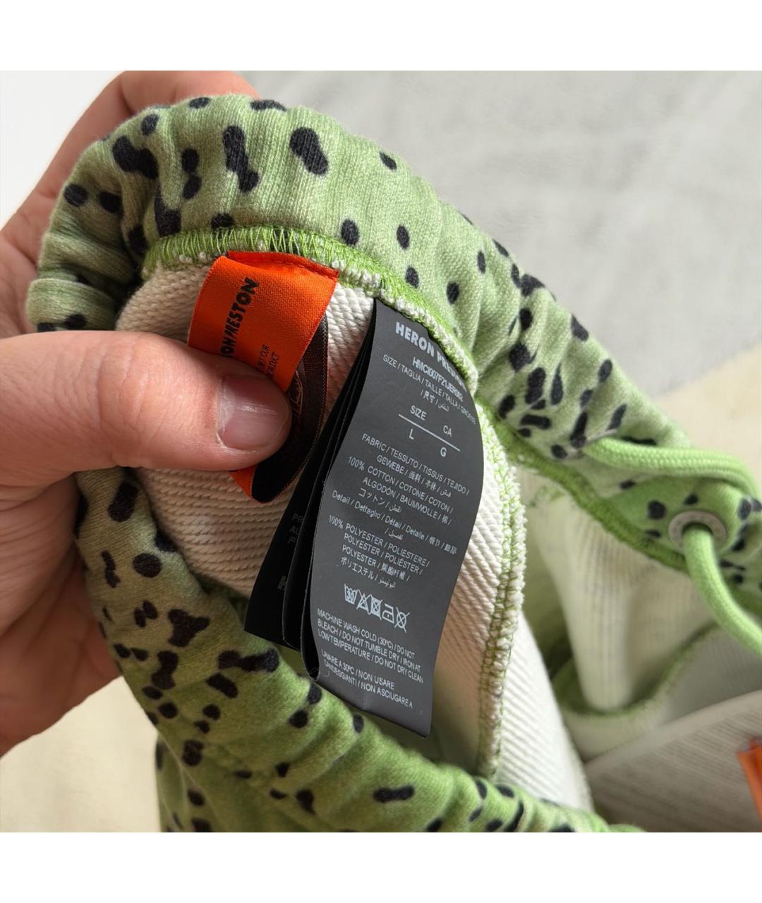 HERON PRESTON Зеленые хлопковые шорты, фото 7