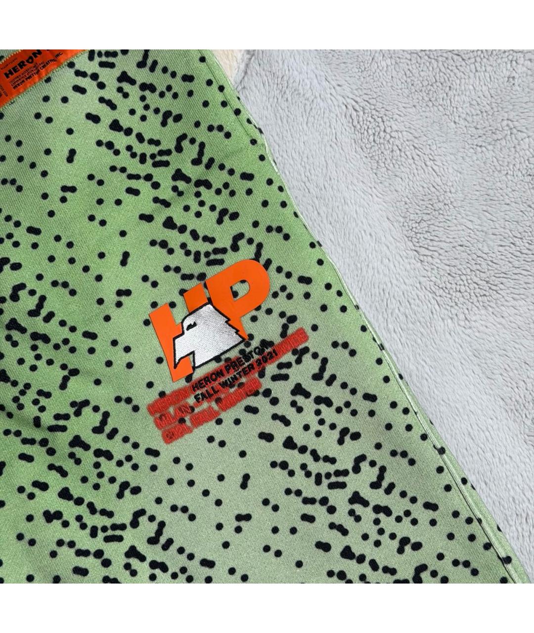 HERON PRESTON Зеленые хлопковые шорты, фото 4