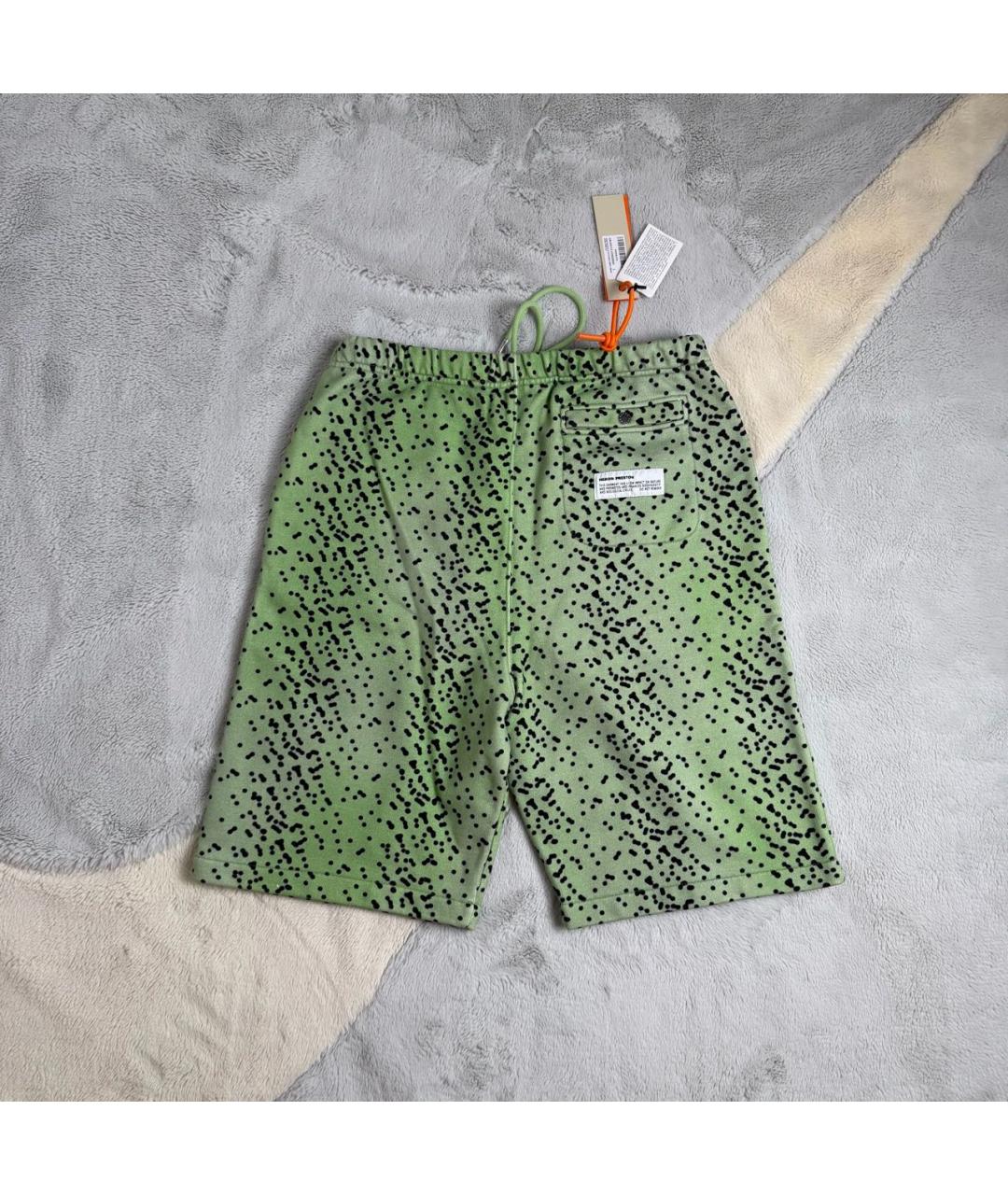 HERON PRESTON Зеленые хлопковые шорты, фото 3