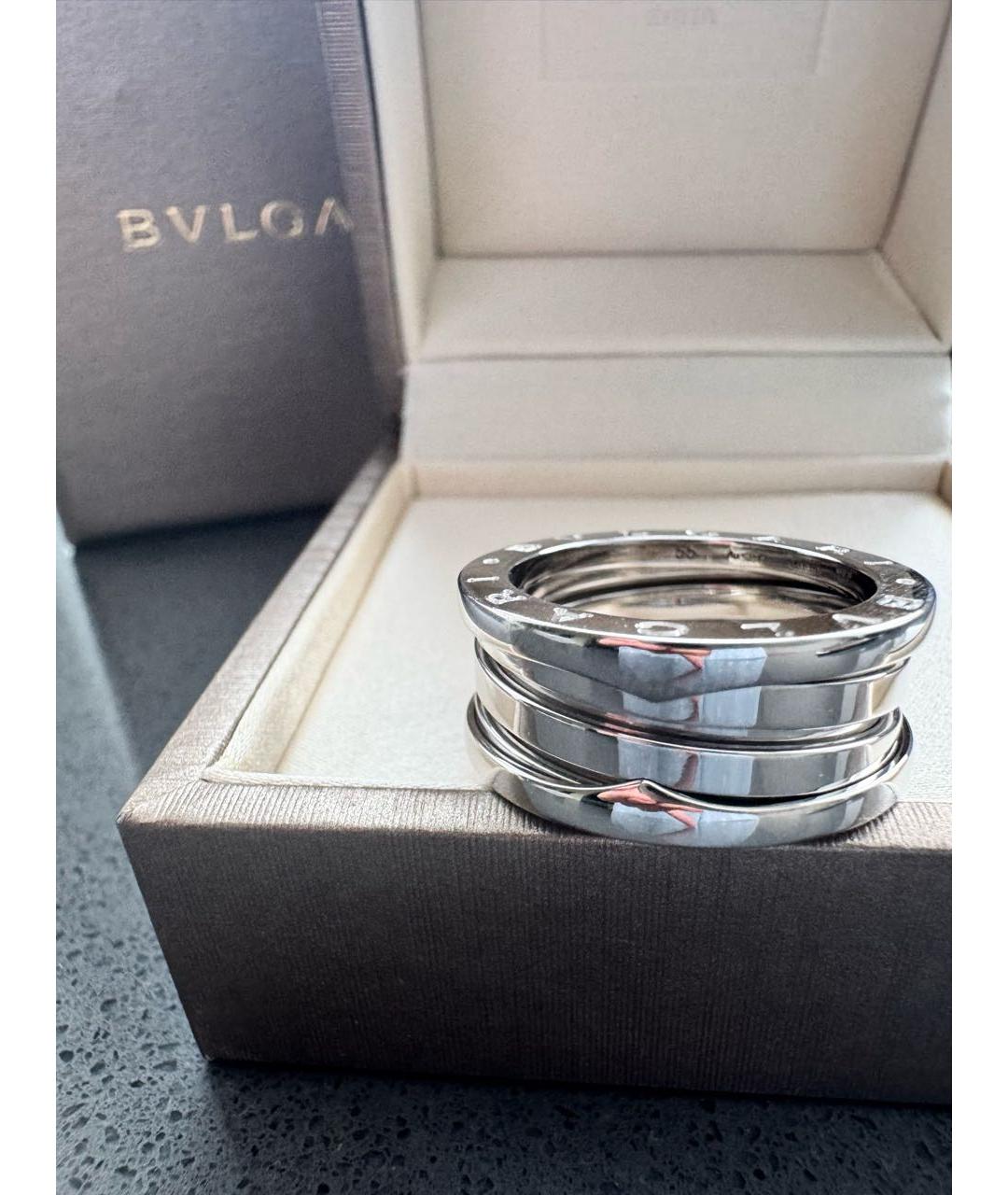 BVLGARI Серебряное кольцо из белого золота, фото 4
