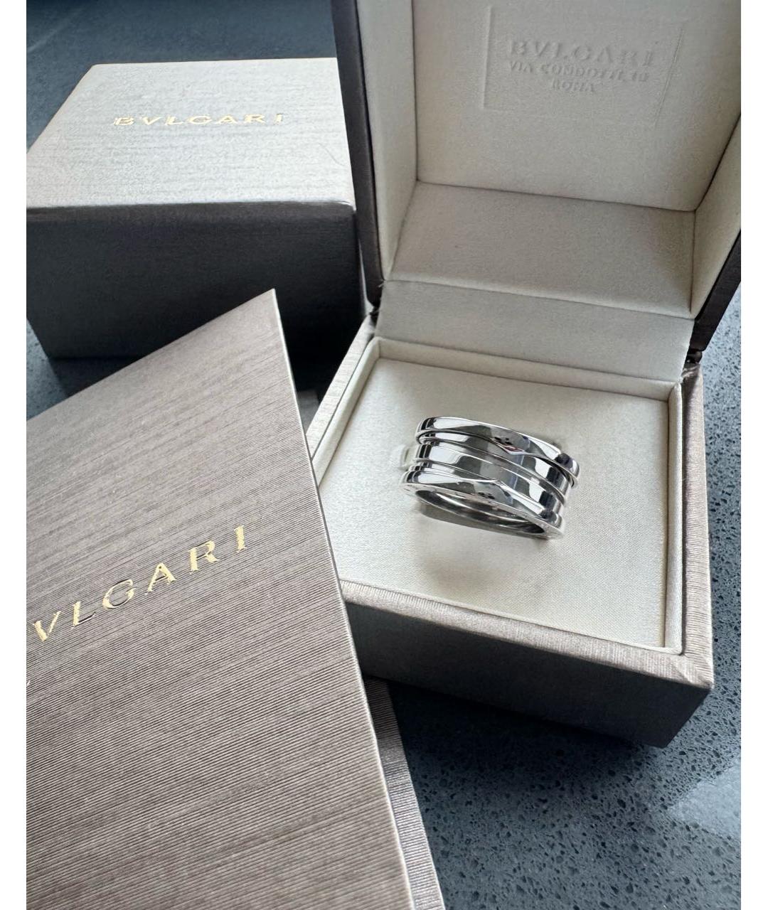 BVLGARI Серебряное кольцо из белого золота, фото 7