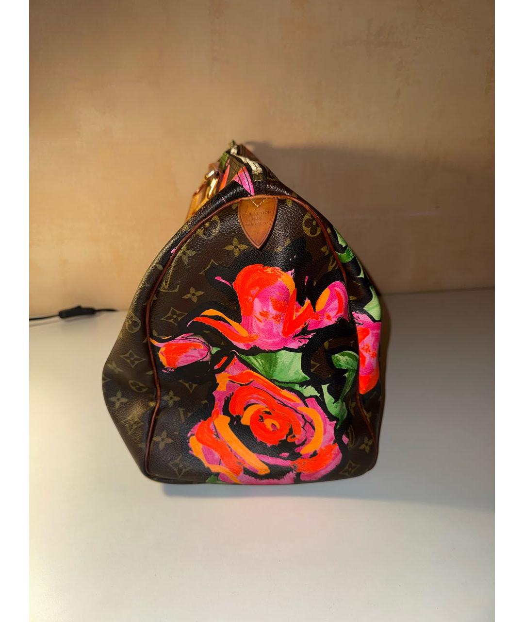 LOUIS VUITTON Коричневая кожаная дорожная/спортивная сумка, фото 2