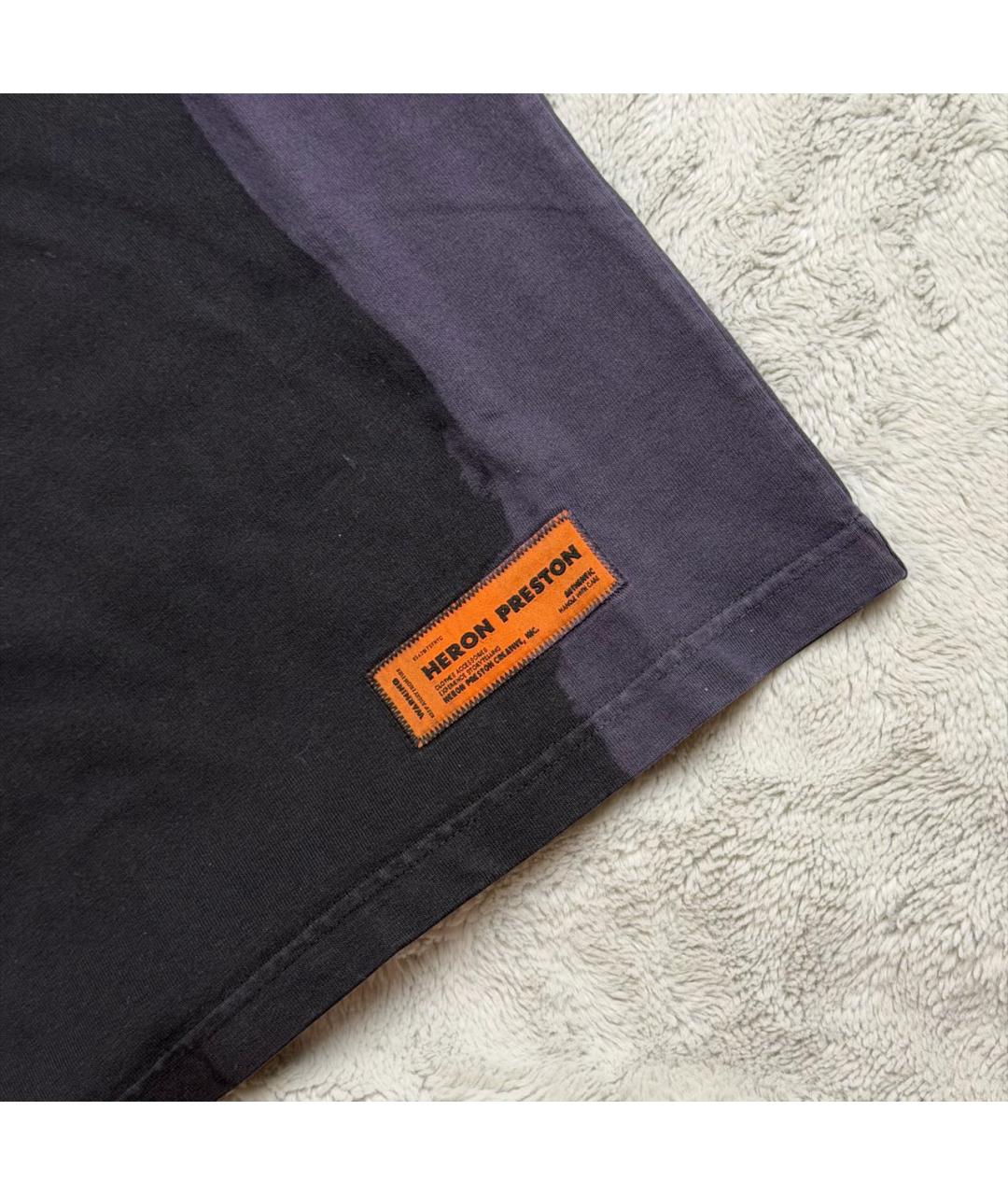 HERON PRESTON Черная хлопковая футболка, фото 6