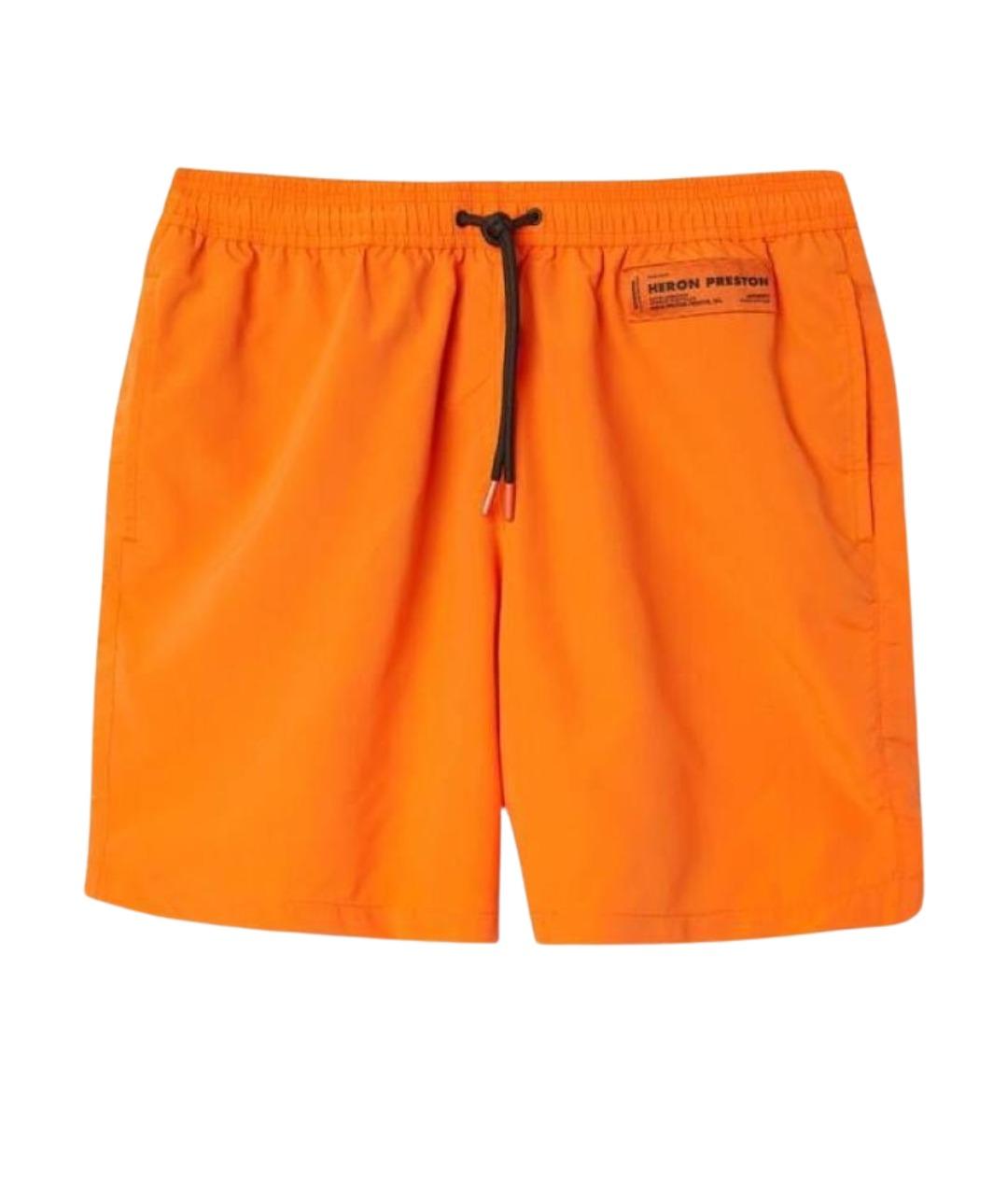HERON PRESTON Оранжевое полиэстеровые шорты, фото 1