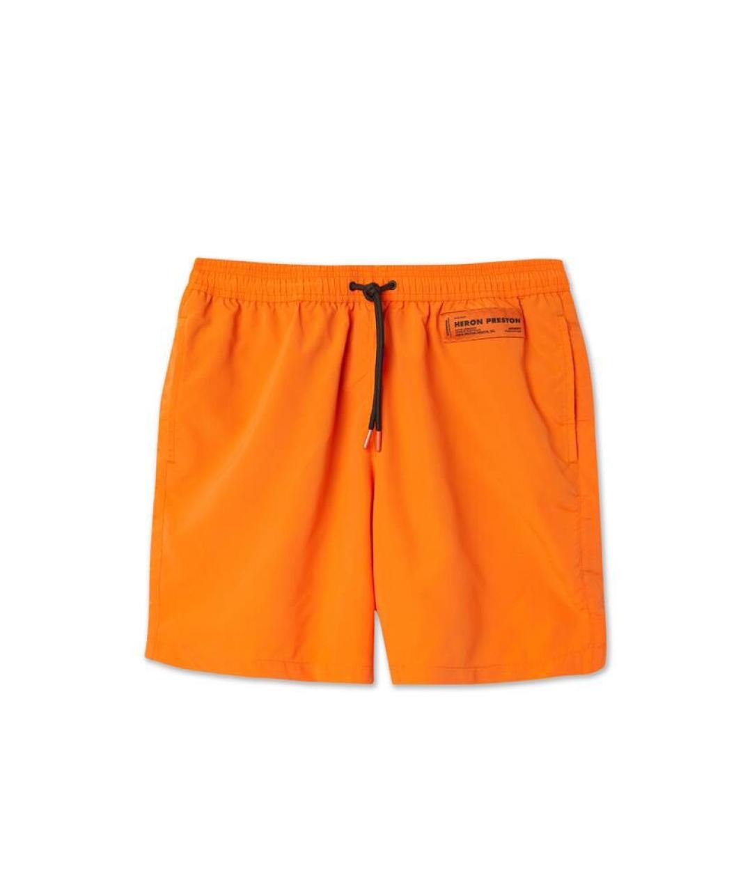 HERON PRESTON Оранжевое полиэстеровые шорты, фото 6