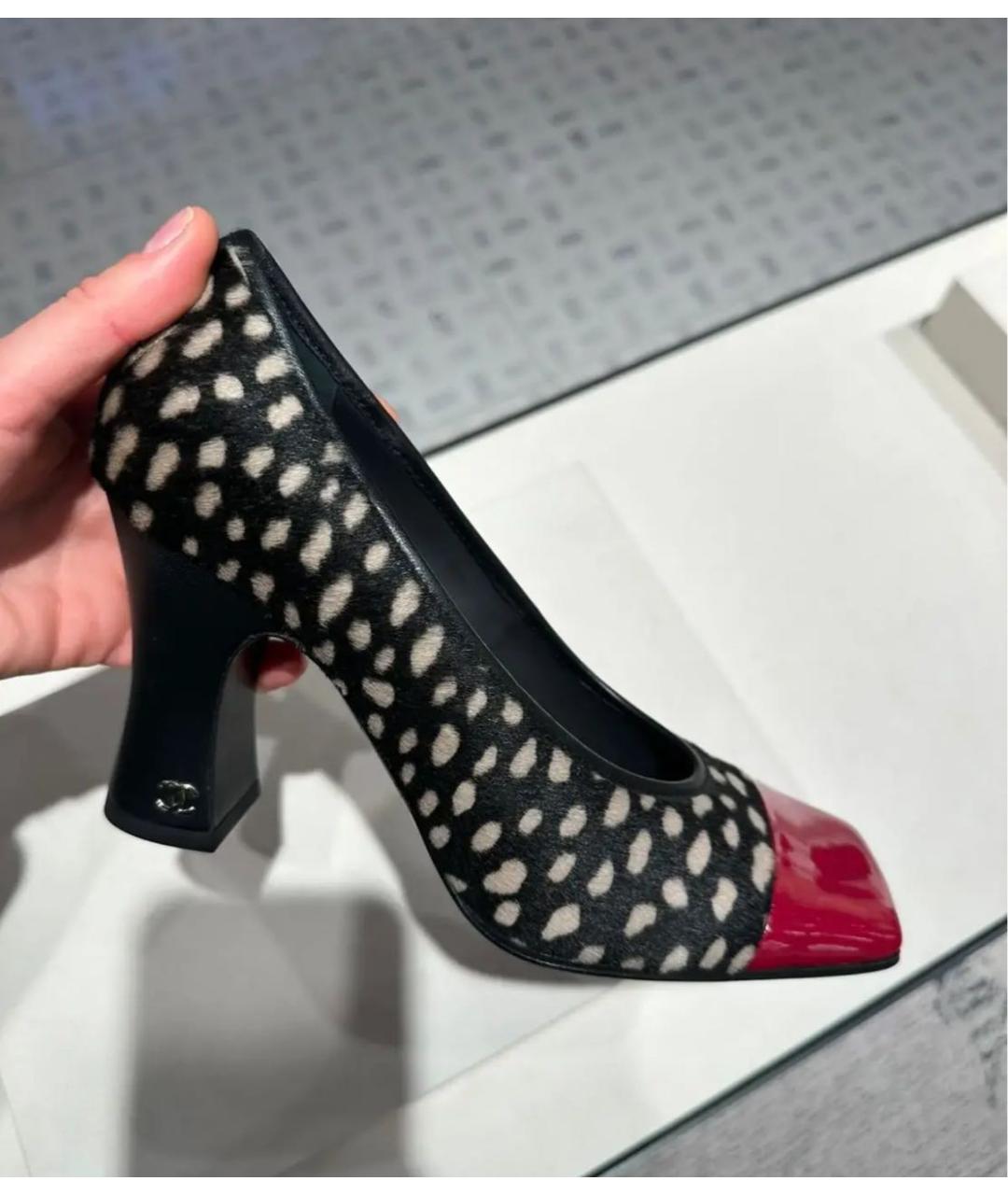 CHANEL Черные туфли, фото 4