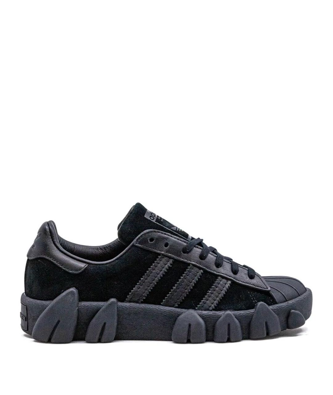ADIDAS Черные замшевые низкие кроссовки / кеды, фото 4