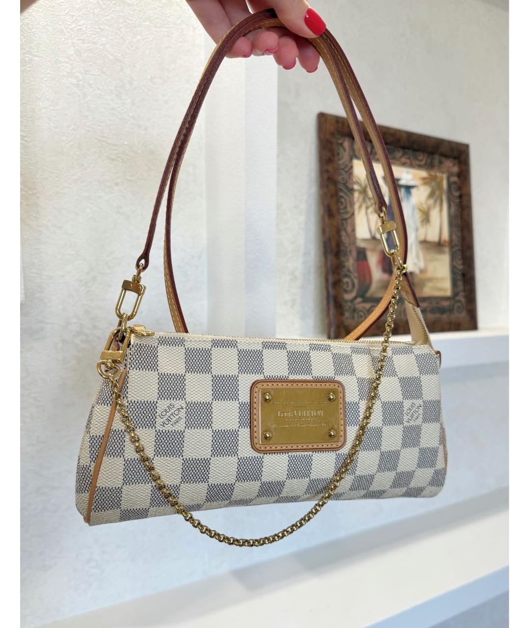 LOUIS VUITTON Белая сумка через плечо, фото 5