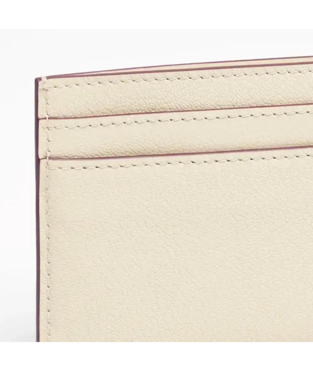 CHANEL Бежевый кожаный кардхолдер, фото 5