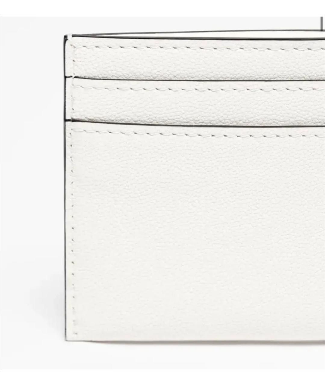 CHANEL Белый кожаный кардхолдер, фото 4
