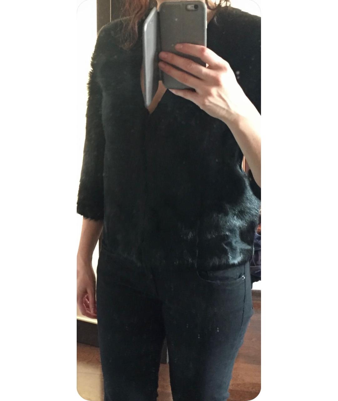 THE KOOPLES Черная меховая шуба, фото 6