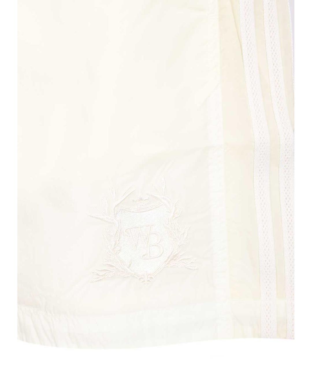 ADIDAS Белые полиамидовые шорты, фото 4