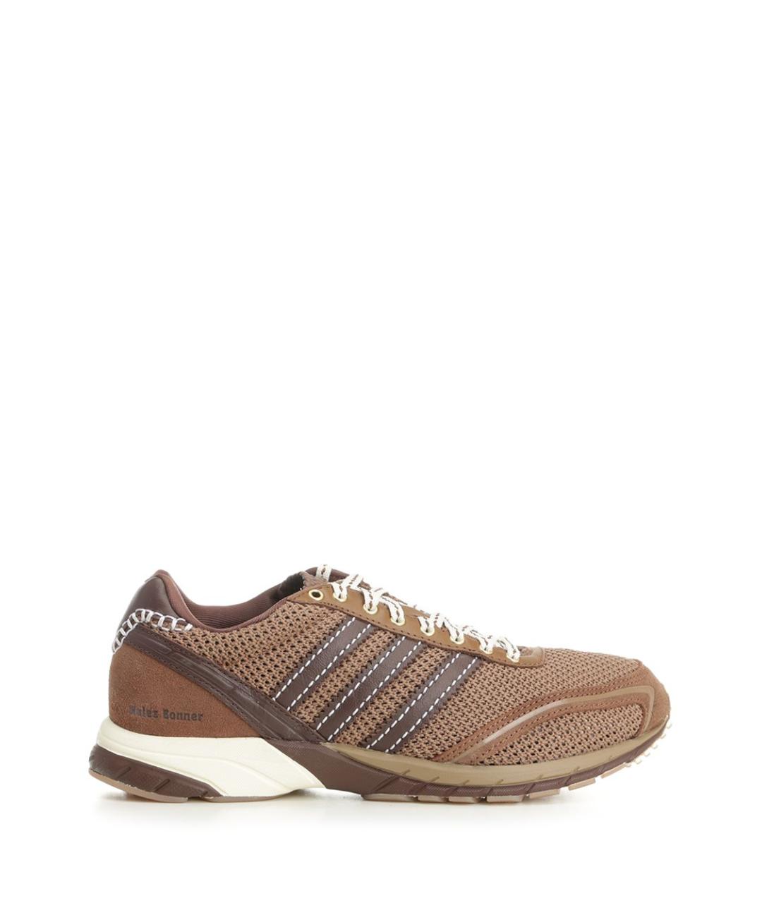 ADIDAS Коричневые кожаные кроссовки, фото 1