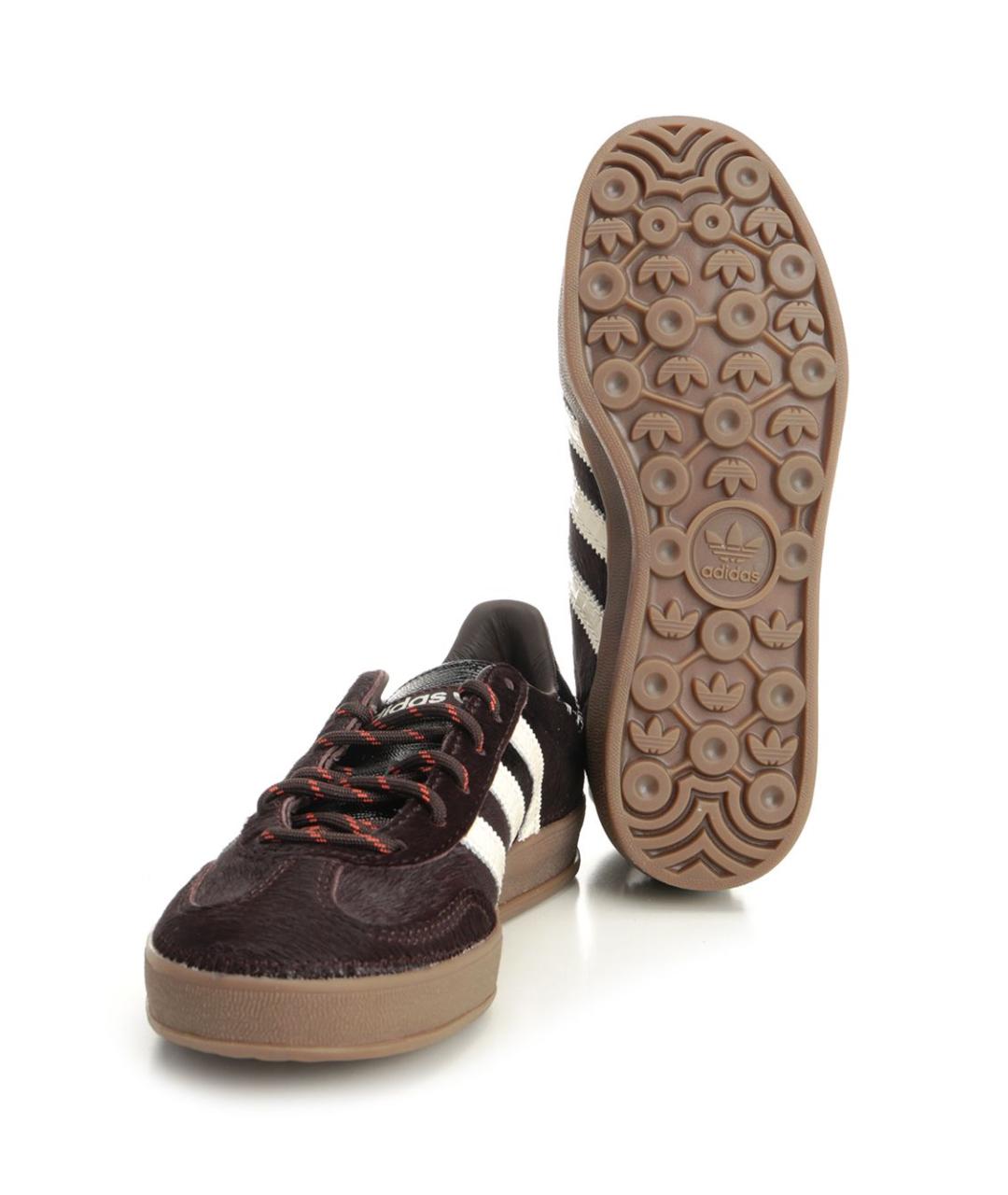 ADIDAS Коричневые кожаные кроссовки, фото 5