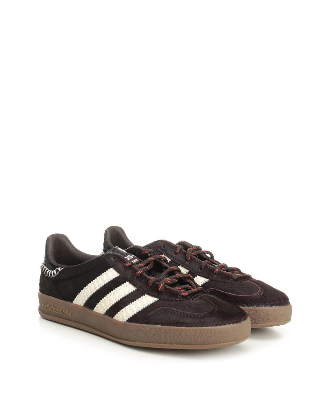 ADIDAS Коричневые кожаные кроссовки, фото 2