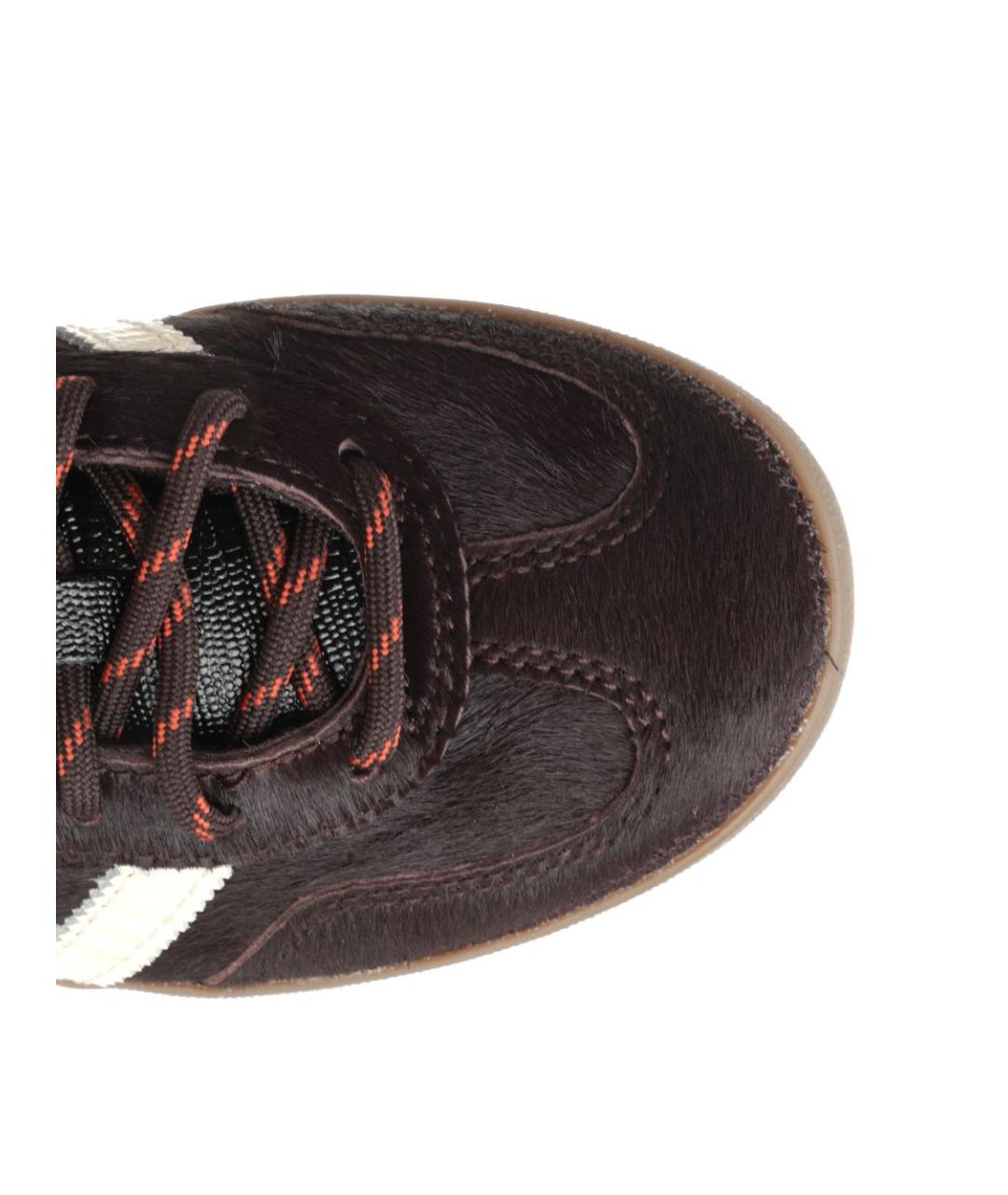 ADIDAS Коричневые кожаные кроссовки, фото 4