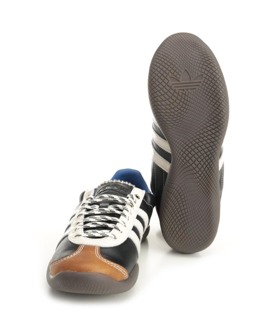 ADIDAS Черные кожаные низкие кроссовки / кеды, фото 5