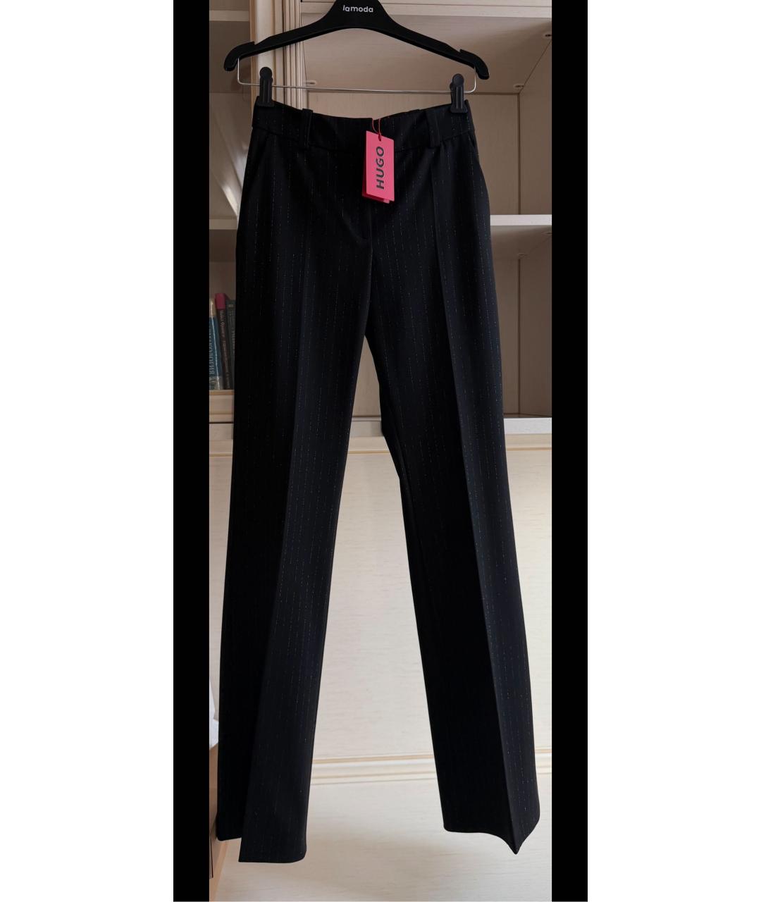 HUGO Черный полиэстеровый костюм с брюками, фото 2