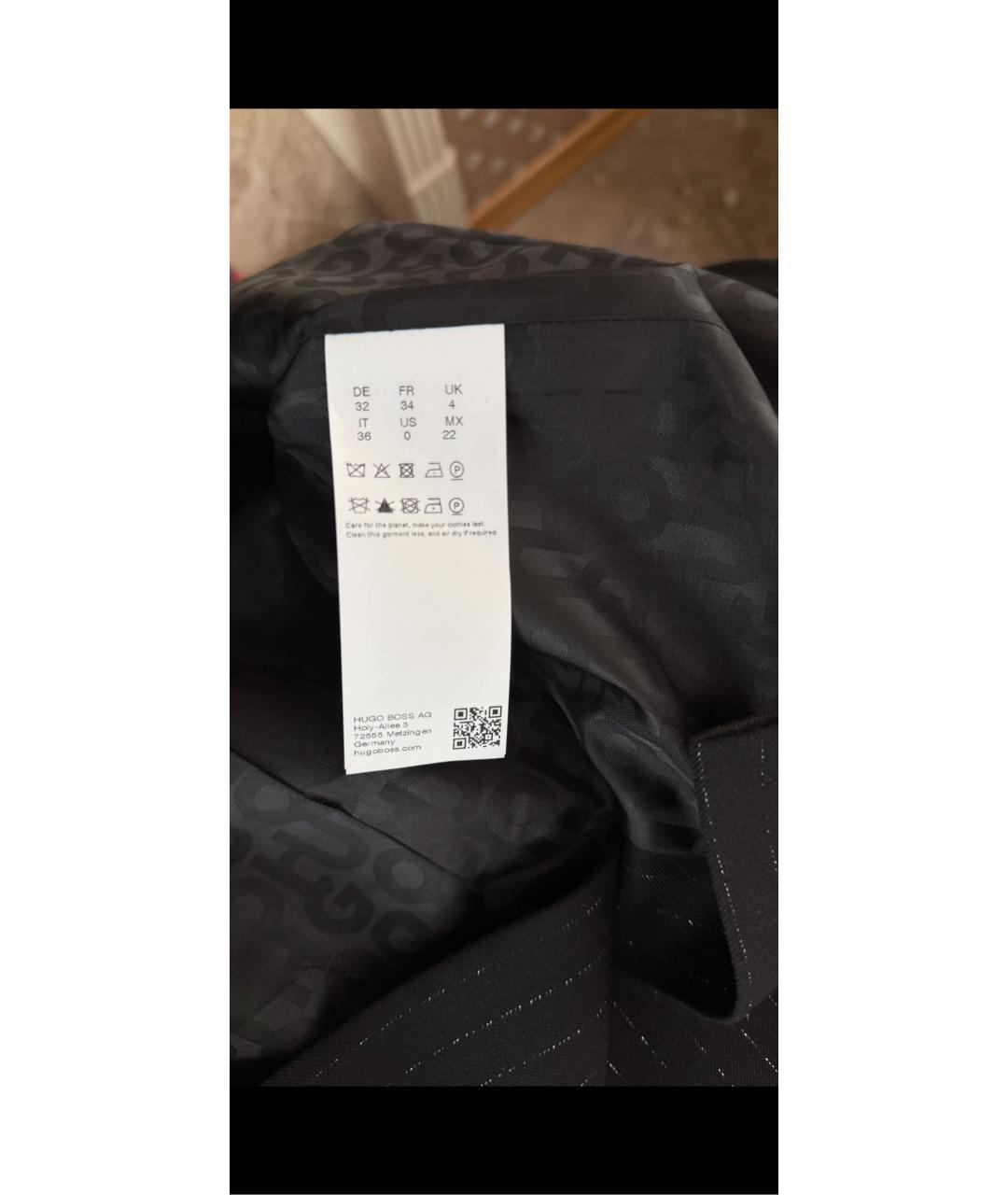 HUGO Черный полиэстеровый костюм с брюками, фото 7