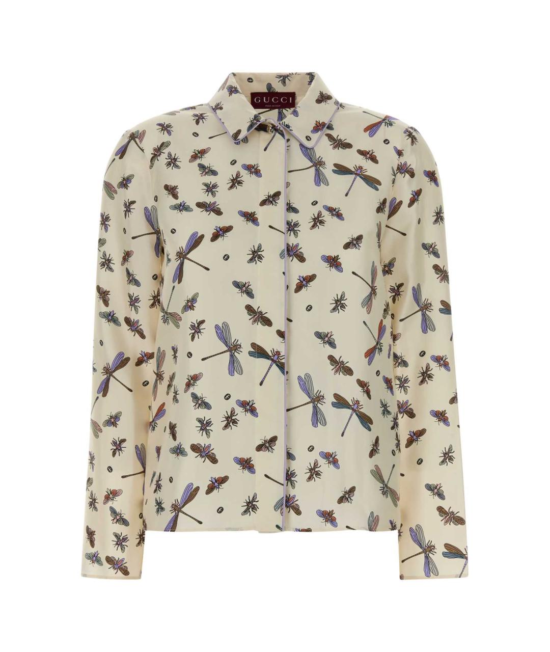 GUCCI Мульти шелковая рубашка, фото 1