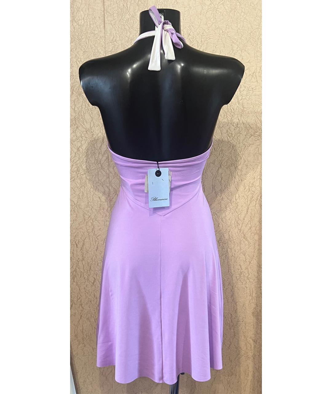 BLUMARINE Фиолетовое коктейльное платье, фото 5