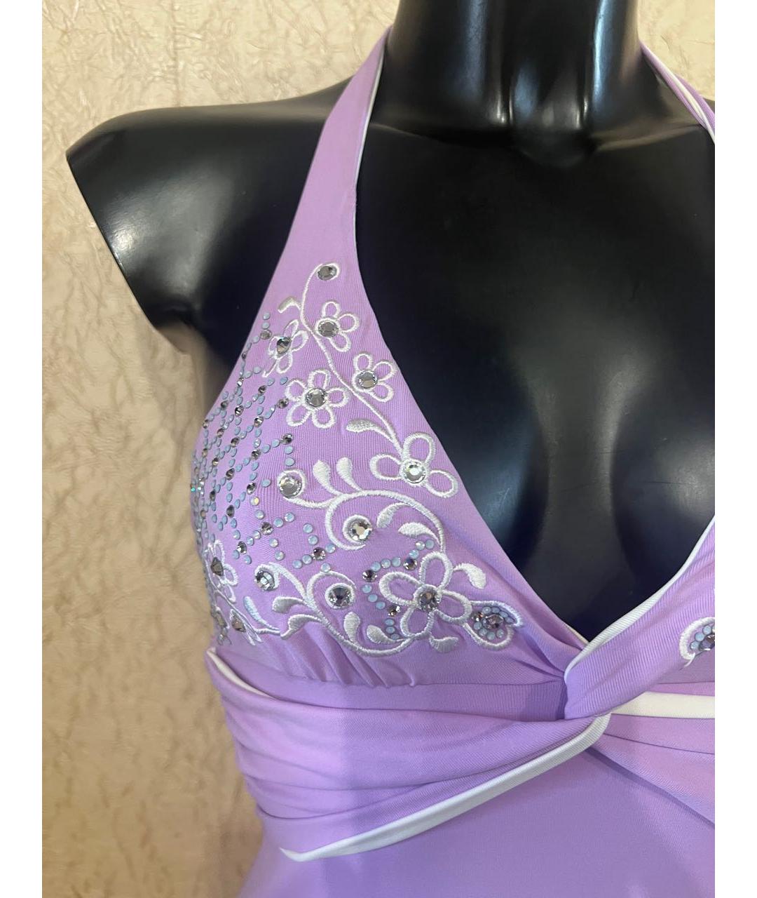 BLUMARINE Фиолетовое коктейльное платье, фото 3